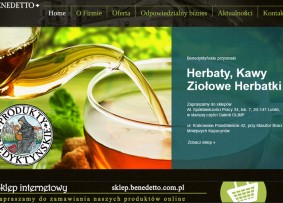 Strona internetowa www.benedetto.com.pl